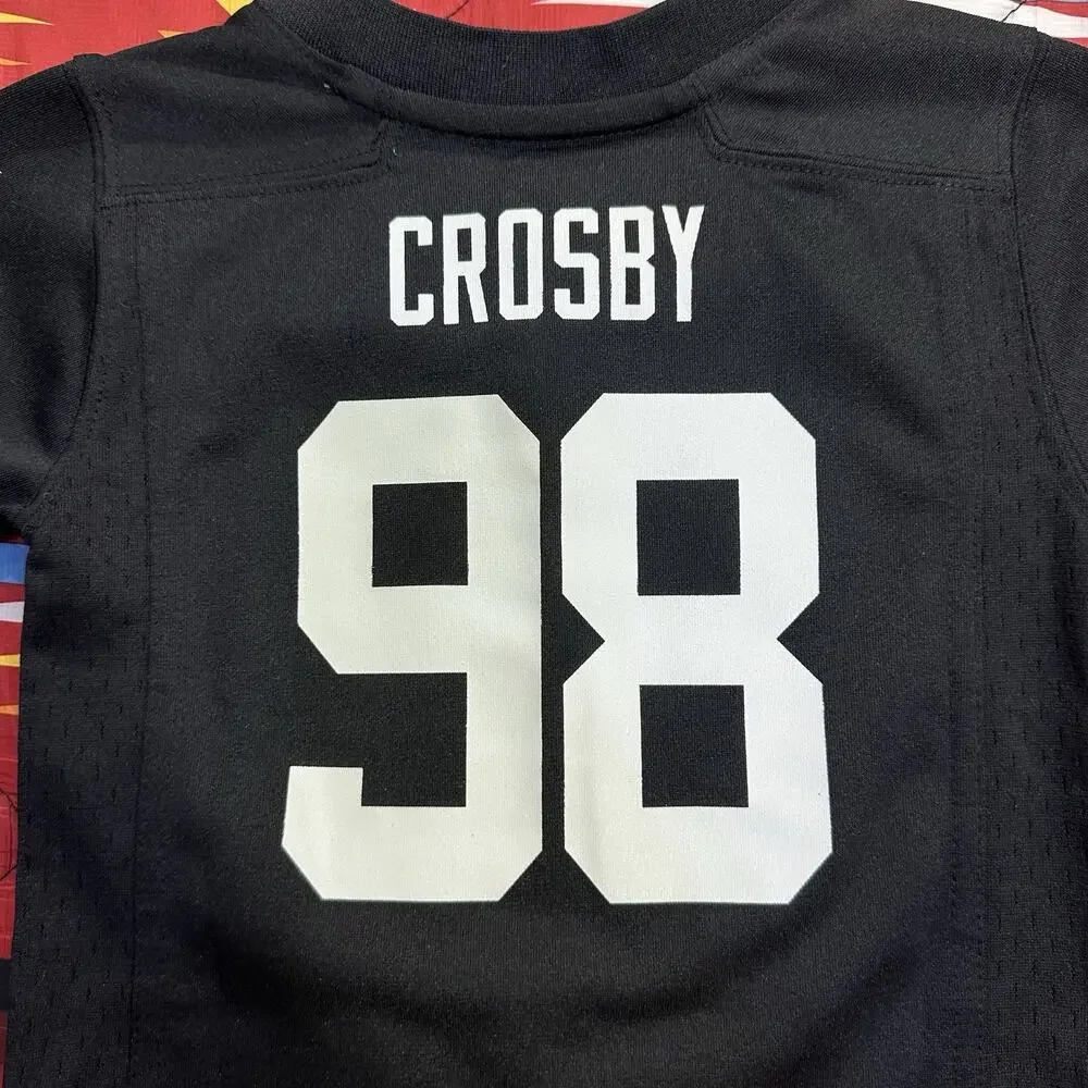 Las Vegas Raiders Maxx Crosby #98 Infant Size 12M Black Jersey On Field